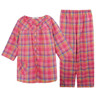 纯棉梭织睡衣美标女士