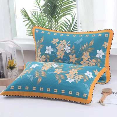 100全棉枕套纱布信封式枕头套单人全棉枕芯套纯棉加厚大号48×74