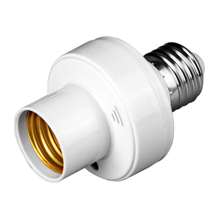 离线智能语音灯头e27螺口LED灯泡通用开关控制遥控关灯声控灯座