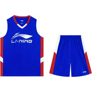 李宁童装儿童运动套装男童2026夏季新款篮球服速干背心短裤两件套