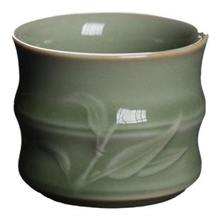 陶瓷品茗杯手工杯茶杯主人杯单龙泉青瓷品茶杯功夫茶具茶碗茶盏