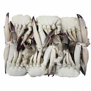 3斤速冻切蟹半边蟹冷冻去壳梭子蟹切块螃蟹海蟹冰冻海鲜商用蟹块