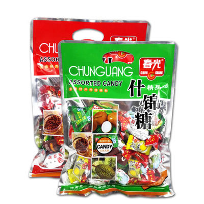 春光食品什锦糖300g海南特产特浓特制椰子榴莲咖啡多种口味喜糖果