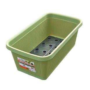 日本爱丽思种菜盆花盆长方条形树脂绿植蔬菜种植盆超大阳台种植箱