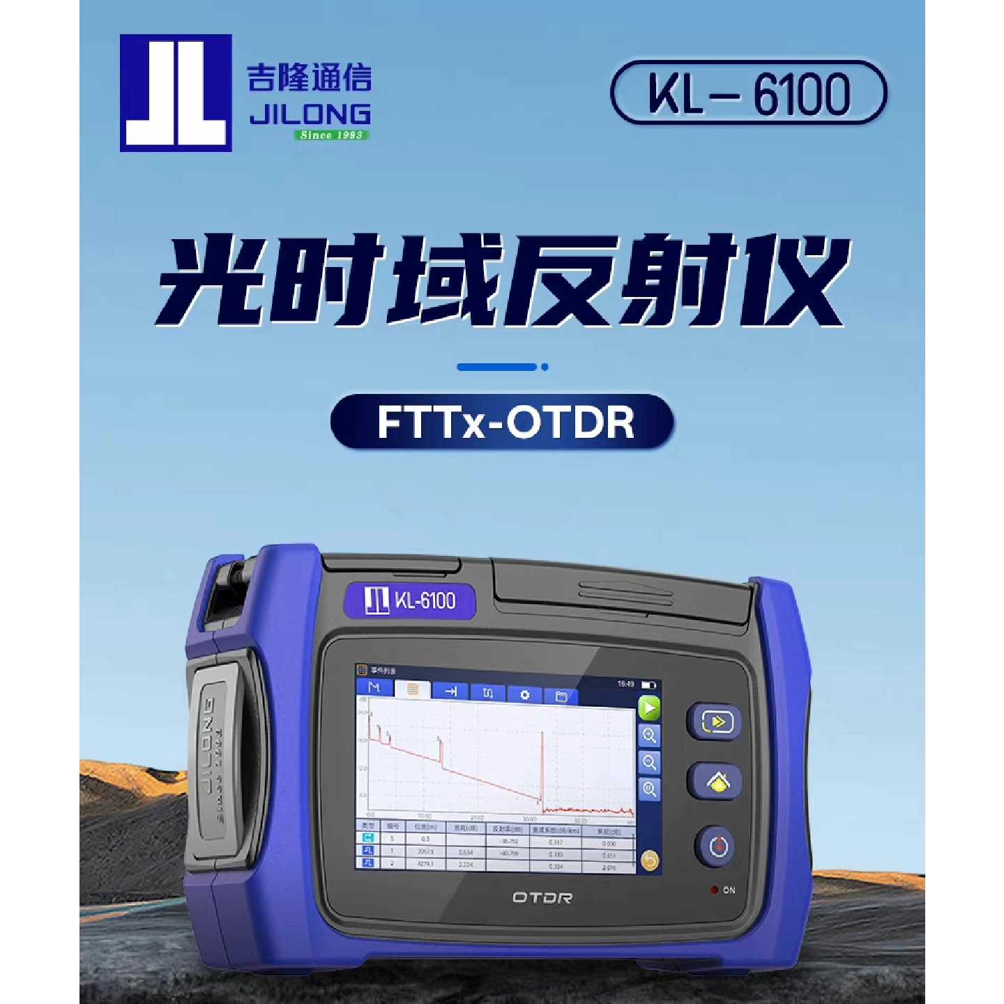 吉隆6100D1光纤测试仪OTDR议价图片
