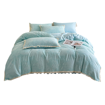 冬季纯棉全棉双层纱提花四件套