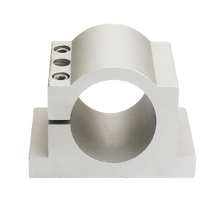 雕刻机主轴电机夹具62/65/80/100/125mm铸铝夹具抱座电主轴固定座