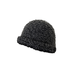 手工粗棒针织帽子女秋冬可爱粗线毛线帽日系卷边渔夫帽东大门盆帽