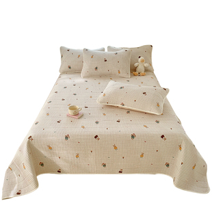 全棉洗湿不闷 | 床盖纯棉2026新款四季通用榻榻米床单防滑隔脏垫