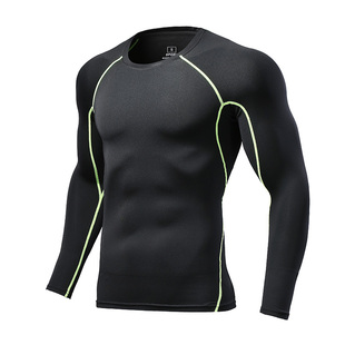 儿童紧身衣训练服男童长袖T恤速干衣篮球足球打底跑步田径健身服