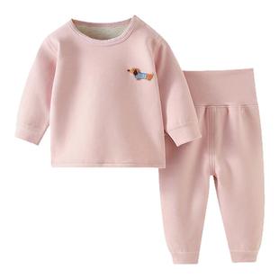 婴儿衣服春秋冬季婴幼儿德绒保暖衣秋冬睡衣宝宝秋衣秋裤套装秋装