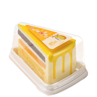 慕斯三角形蛋糕包装盒6寸8寸千层切块切件一次性西点甜品分装盒子