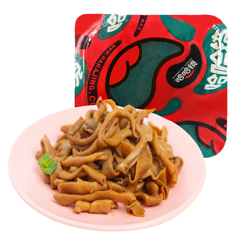 【哈哈镜食品旗舰店】锁鲜装 卤鸭肠108g 休闲品牌网红熟食小吃