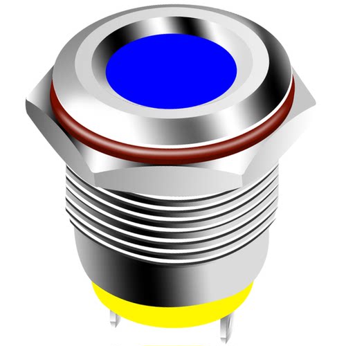 16mm 金属LED光源指示灯信号灯设备工作指示电压12v24v220v