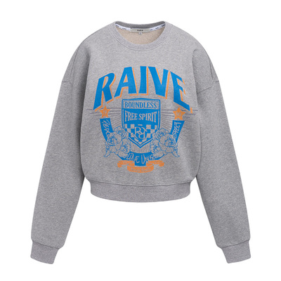 RAIVE短款宽松印花韩版卫衣