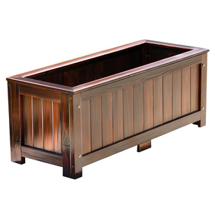 户外防腐木花箱庭院种植箱花池隔断组合长方形室外大花盆阳台种菜