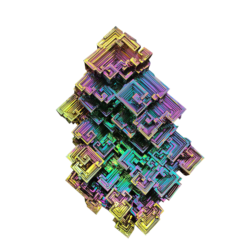 铋晶体金属铋结晶化学元素收藏矿摆件