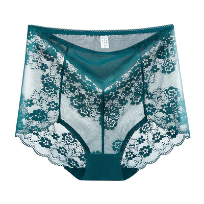 加肥300斤性感镂空蕾丝高腰内裤