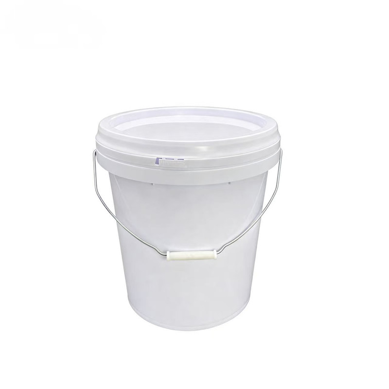 中式塑料桶加厚食品级1升5L20公斤带盖螺旋式酱料防水涂料包装桶