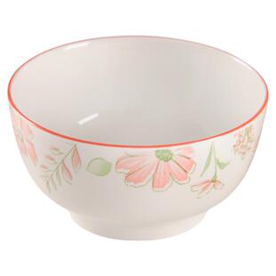 陶瓷4.5英寸桃花朵朵开米饭碗高颜值小汤碗个人专用碗家用精致碗