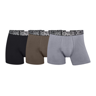 CR7官方正品C罗男士纯棉内裤运动短裤三条装男生四角裤礼物49-709