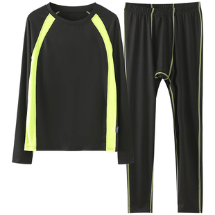 胖男童套装加肥加大秋季篮球训练服胖孩速干衣打底运动跑步两件套