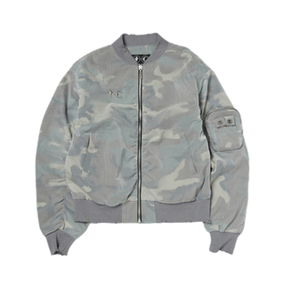 Thug Club 25ss 破坏做旧金属logo飞行员夹克bomber尼龙拉链外套