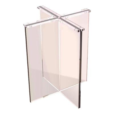 亚克力桌腿定制透明悬浮桌脚支架