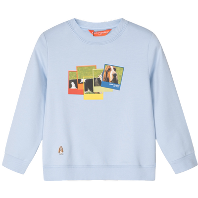 暇步士儿童加绒连帽卫衣保暖套头