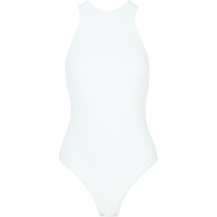 【折扣】HALFBOY 女露背刺绣棉质混纺连体衣