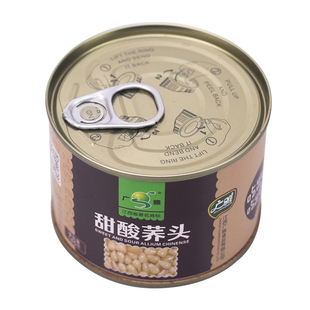 广雅 酸甜荞头小罐装185g即食外销易拉罐装糖醋藠头网红零食荞子