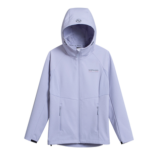 [白桦林]诺诗兰户外软壳衣男女防风防泼水外套登山徒步冲锋衣内胆