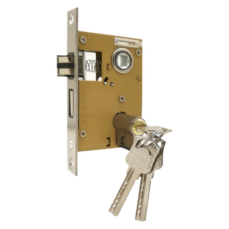 锁体家用室内卧室锁舌静音门锁配件通用型老款木门锁房门锁芯钥匙