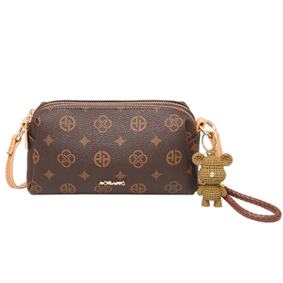 奥康小方包2025新款单肩包2026双拉链妈妈包大容量斜挎包新年礼物