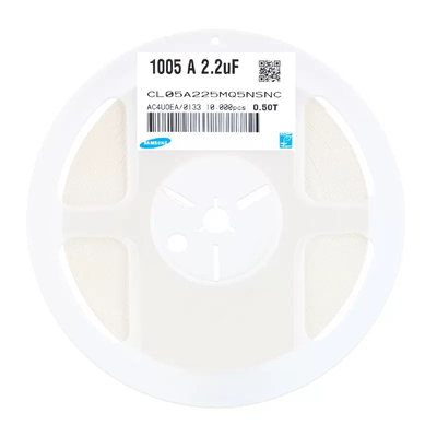原装 0402贴片电容 6.3V 2.2UF ±20% X5R CL05A225MQ5NNNC  50只