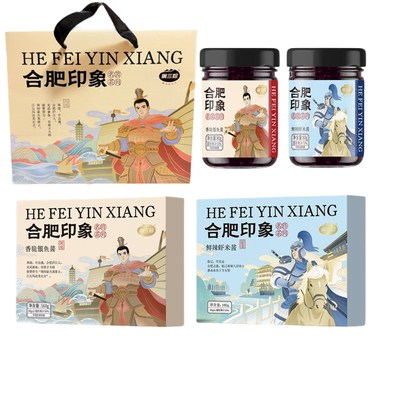 巢三珍鲜辣虾米酱银鱼酱特产礼盒