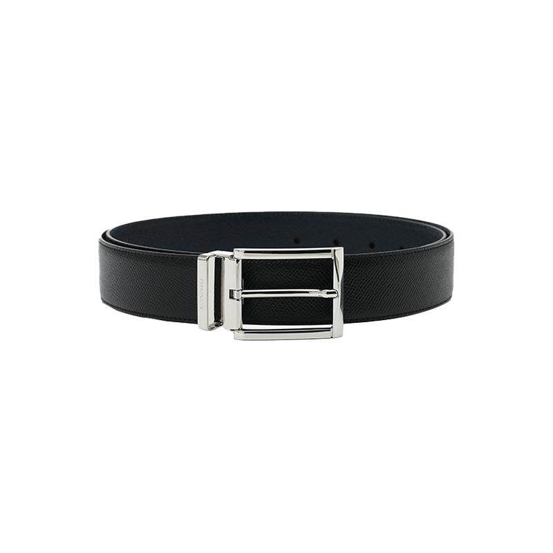 【自营】FERRAGAMO/菲拉格慕男士小牛皮休闲百搭钉扣皮带腰带