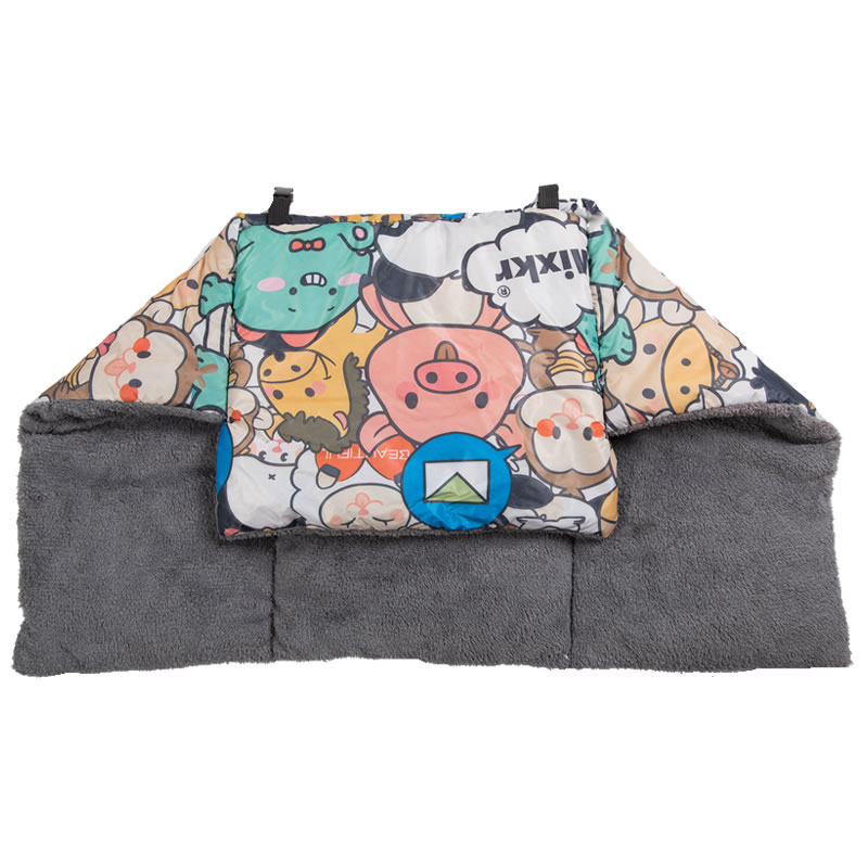 电动车儿童座椅内搭被亲子挡风被冬季带小孩加绒加厚防风电瓶车