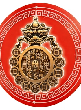 开门见消防栓柜门贴纸解决在门外管道井配电箱装饰遮挡山鬼八卦贴