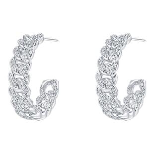 ARSIS自由搭配古巴耳钉气质耳环简约高级感耳圈925银耳饰设计感