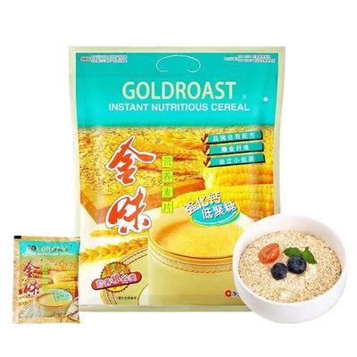 金味麦片强化钙低聚糖600g早餐燕麦片懒人即食速溶免煮冲饮品