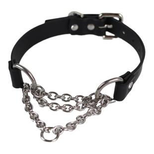 链条紧缩半P链可收紧缺氧项链颈K9 choker项圈锁骨链颈环情调格调