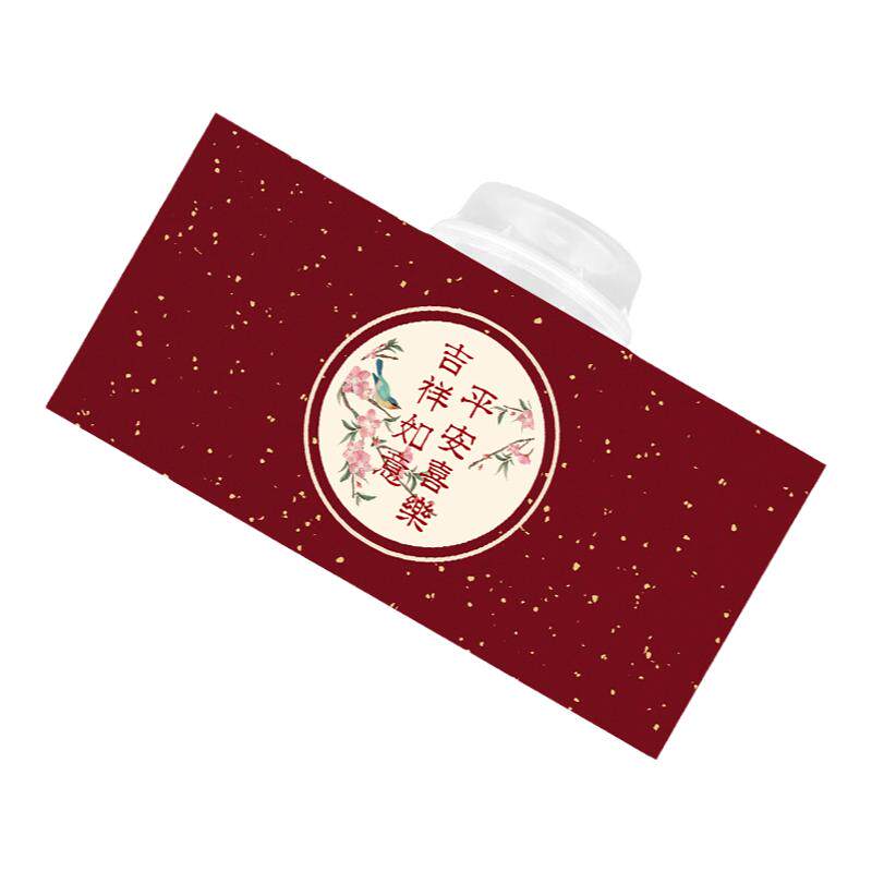 寿宴甜品台烘培装饰吉祥如意木牌蛋糕摆件祝寿国潮风推推乐筒贴纸