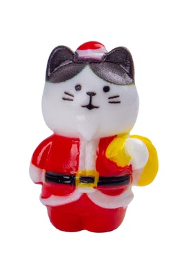 圣诞可爱呆萌立体小猫造景摆件