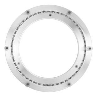 餐桌转盘铝合金底座家用大理石实木圆桌玻璃桌子转芯轴承旋转轨道