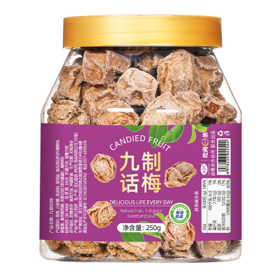 九制话梅干罐装泡水孕妇休闲果脯