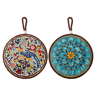 复古隔热垫耐高温砂锅防烫垫珐琅锅垫子陶瓷新中式餐桌防滑餐盘垫