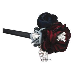 花朵和风发簪流苏发饰头饰簪子丸子头盘发器韩国风古典胸针发叉