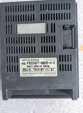 咨询后拍暴力拆机一台三菱文本显示器 F920GOT-BBD5-K-C