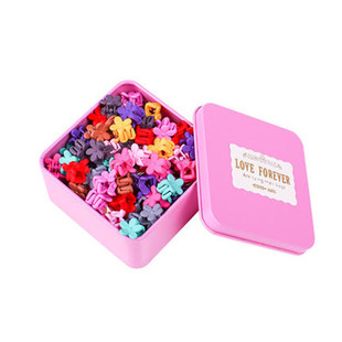 糖果色磨砂小抓夹小花发卡可爱婴儿童儿编发夹边夹宝宝发卡子饰品